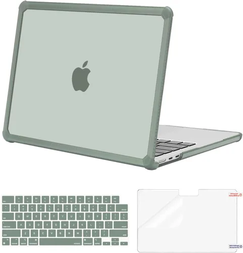 Vista 11 de MOSISO - Funda compatible con MacBook Air de 13 pulgadas M5 2026 M4 M3 M2 2025-2022 A3449 A3240 A3113 A2681, Kit 3 en 1 resistente a las grietas