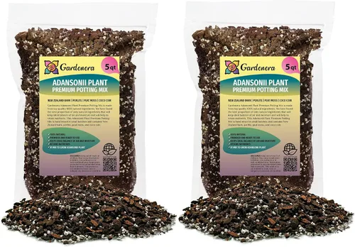 Vista 5 de Gardenera - Suelo para plantas Monstera ADANSONII: mezcla experta para un crecimiento óptimo y desarrollo de raíces de Gardenera - 1 cuarto de galón