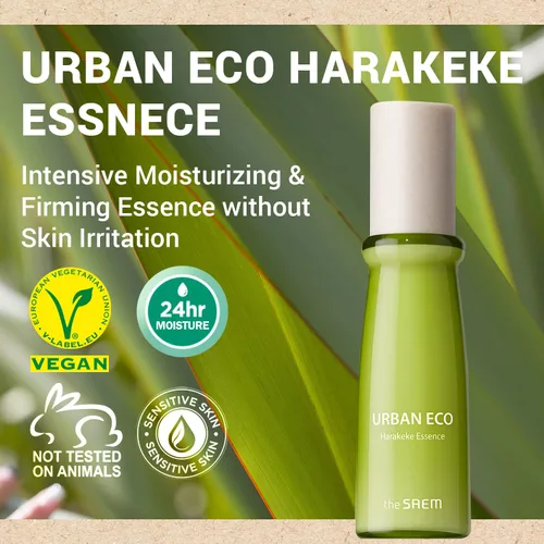 Vista 2 de THESAEM Urban Eco Harakeke Essence 1.69 onzas líquidas - Esencia facial hidratante vegana con extractos de Harakeke y ácido hialurónico - Refina