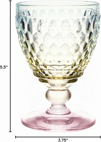 Vista 6 de Villeroy & Boch Boston Pearl - Juego de 4 vasos de agua, 13.5 onzas