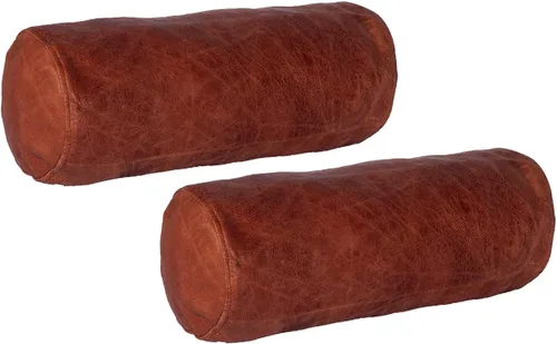 Vista 8 de D DOLLY LAMB Funda de almohada redonda con cilindro cervical Diseño ergonómico para cabeza, cuello, espalda y piernas, ideal para soporte