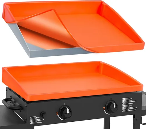 Vista 12 de Alfombrilla de silicona para parrilla de 36 pulgadas para Blackstone: Accesorios para parrilla, cubierta superior plana, protección de grado