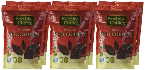 Vista 2 de Nature's Earthly Choice Quinua roja orgánica de primera calidad, proteína completa, buena fuente de fibra, grano entero, Kosher, certificado