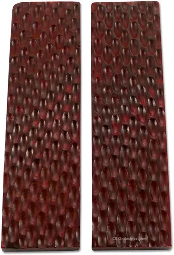 Vista 21 de Báscula de mango de cuerno de búfalo (corteza) - (Amber/Black) - (3.50 x 1.125 x 0.187)