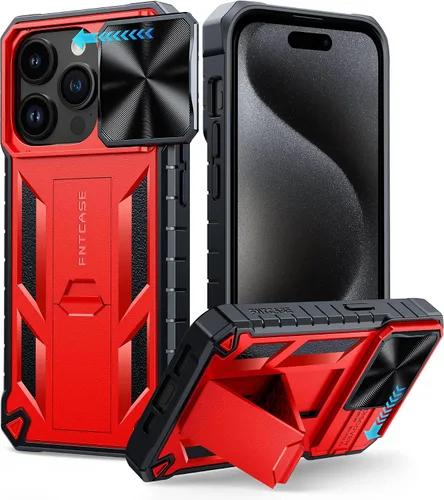 Vista 60 de FNTCASE for iPhone 11-Pro Phone Case: Military Grade Drop Proof Mobile Cover with Kickstand & Slide Rugged Shockproof Bumper Heavy Duty Protector