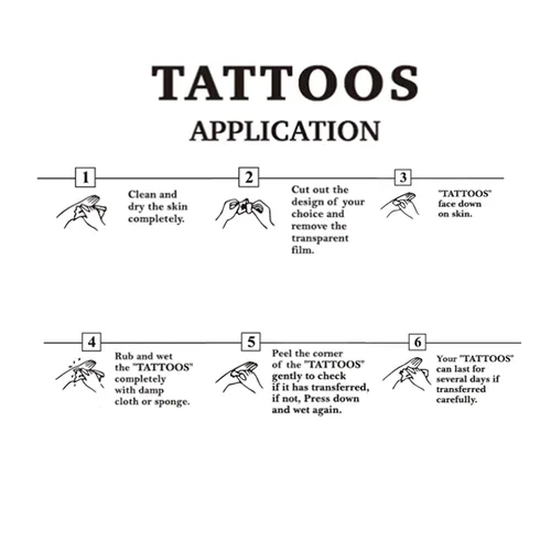 Vista 7 de 60 hojas de tatuajes temporales de flores, tatuajes de mariposas, palabras, líneas, tatuajes para adultos, hombres y mujeres