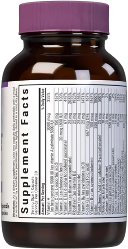 Vista 2 de Bluebonnet Nutrition Multi ONE (sin hierro), apoyo nutricional diario*, certificado Kosher, sin gluten, sin lácteos, apto para vegetarianos, 30