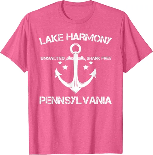 Vista 37 de Playera divertida de Lago Harmony Pennsylvania para acampada o pesca Negro