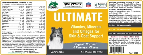 Vista 7 de Dogzymes Ultimate Skin and Coat con aceite de algas y coco orgánico (8 onzas)