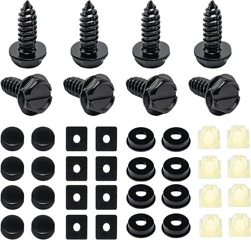 Vista 8 de Tornillos antirrobo para matrícula, pernos antirrobo para marco de matrícula, sujetadores resistentes a manipulaciones, tornillos de matrícula