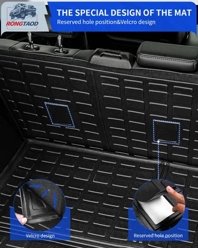 Vista 6 de Rongtaod Alfombrillas Compatibles con Ford Edge 2015-2024 de 5 Asientos (No Compatible con SEL) Alfombrilla de Carga, Forro para Maletero, Protector