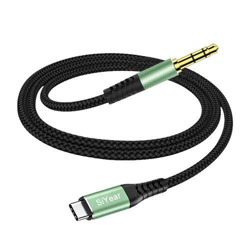 Vista 2 de Cable de audio USB C a 0.138 in, TRS de 1/8 pulgadas a USB tipo C Aux para altavoz estéreo de automóvil, cable auxiliar compatible con iPhone 15, 16