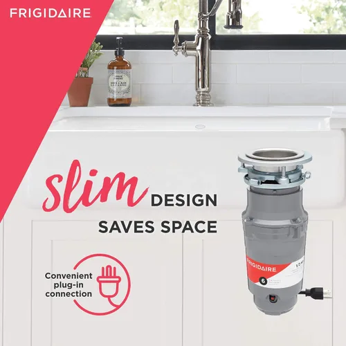 Vista 4 de Frigidaire Triturador de Basura con Cable de 1/2 HP para Fregaderos de Cocina FF05DISPC1