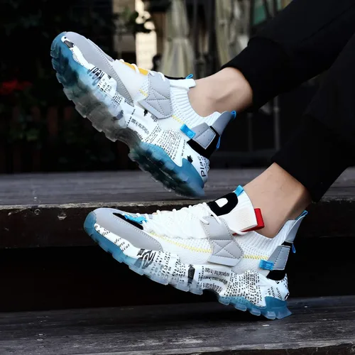 Vista 6 de Scurtain - Zapatillas de deporte de moda unisex para hombres y mujeres de malla transpirable para correr por la carretera con suela antideslizante