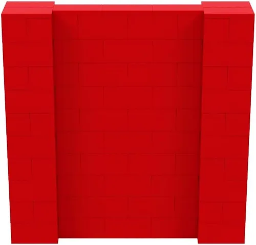 Vista 46 de EverBlock Kit de pared de 5 x 4 pies Bloques de construcción modulares Sistema de pared para edificios, pantallas y estructuras Divisor