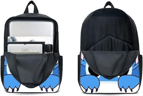Vista 3 de Meiniyea My Monsters Mochila de dibujos animados Anime Personaje Monster Kids Mochila Casual School Bag Game Fan Regalo, 7, Mochilas de viaje