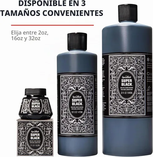 Vista 6 de Speedball Tinta Super Black India, 2 onzas
