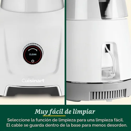 Vista 7 de [Usado] Cuisinart Hurricane® - Batidora digital en tarro de vidrio de 48 onzas, manual de 5 velocidades, 6 ajustes preestablecidos, batido, batido