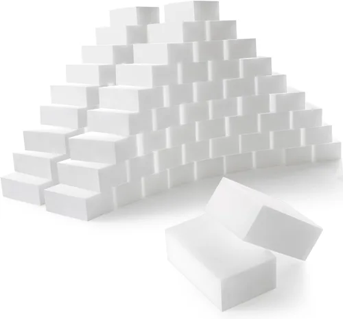 Vista 11 de Trendbox Paquete de 50 esponjas de melamina mágicas de limpieza en espuma de melamina a granel para platos, esponjas borradoras para limpieza