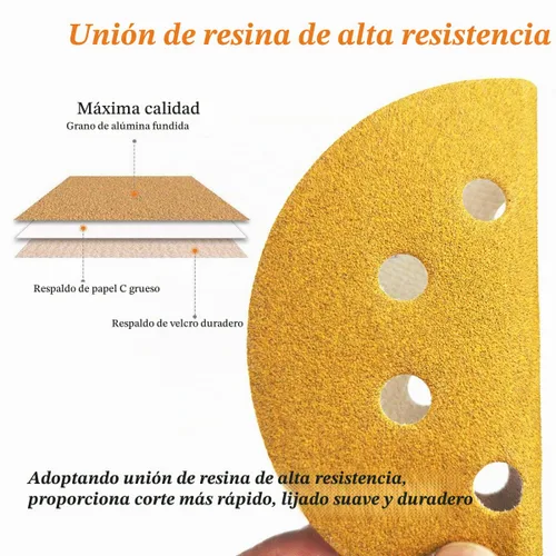 Vista 2 de Discos de lijado de 5 pulgadas con velcro