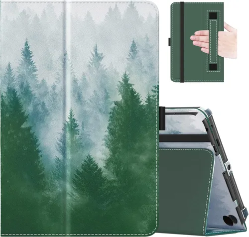 Vista 22 de MoKo - Funda compatible con la tablet Kindle Fire HD 8 y 8 Plus (10ª generación, versión de 2020), funda de soporte plegable y diseño delgado