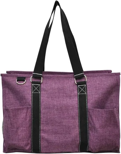 Vista 2 de Cherry Crosshatch Solid Print NGIL - Organizador con cremallera