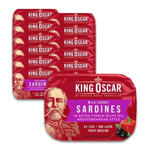 Vista 16 de King Oscar Sardinas en agua, latas de 3.75 onzas (paquete de 12)