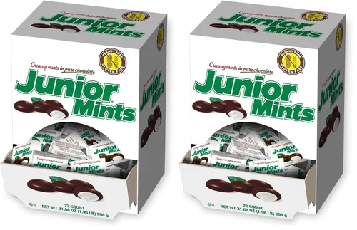 Vista 8 de Tootsie Roll Mentas cremosas junior en chocolate puro, mini cajas, 72 unidades, 31.68 onzas