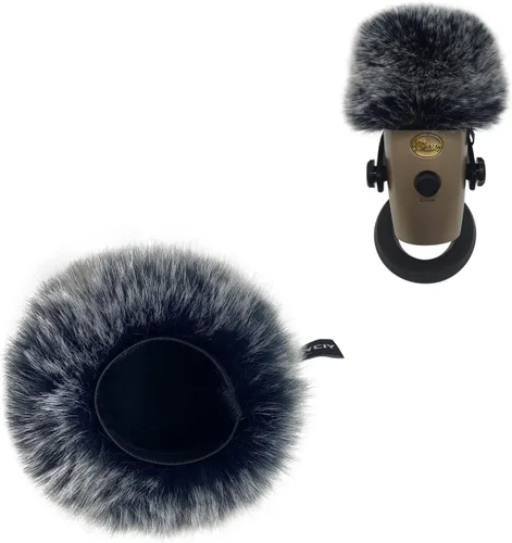 Vista 6 de Filtro Pop para Blue Yeti Nano Deadcat Wind Muff para Blue Yeti Nano Micrófono Cubierta de espuma Parabrisas para Blue Yeti Nano Mic (negro)