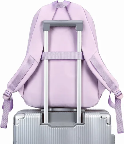 Vista 8 de Bluboon Mochila para niñas y niños con lonchera de mármol para escuela escolar para jardín de infantes y escuela primaria, Púrpura, Mochilas Daypack