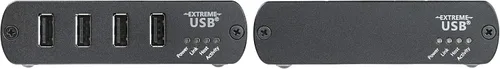 Vista 3 de StarTech - Extensor USB 2.0 de 4 puertos a través de concentrador de red Ethernet/IP de hasta 330 pies Adaptador extensor USB a través de Gigabit