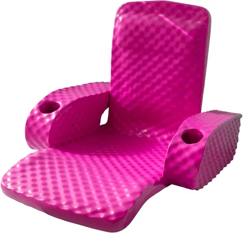 Vista 12 de TRC Recreation Silla Baja plegable de espuma para piscina, tumbona flotante portátil súper suave con 2 portavasos para artículos esenciales