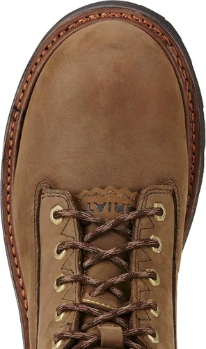 Vista 4 de Ariat Powerline - Botas de trabajo H2O de 8 pulgadas con punta compuesta para hombre Marrón
