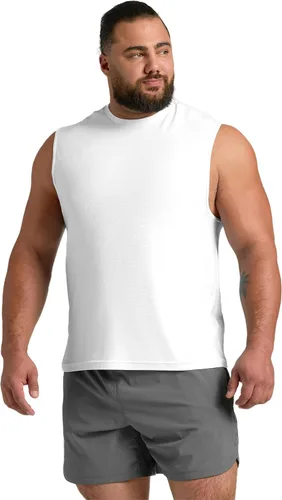 Vista 17 de True Classic Camisas de entrenamiento para hombre: camiseta muscular Negro