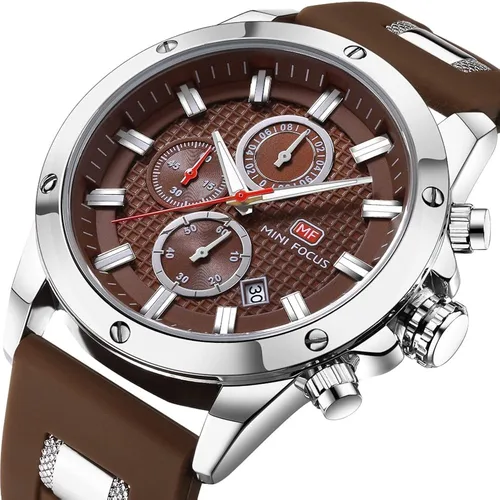Vista 2 de KXAITO Mens Watches Military Sport Waterproof Chronograph Watch Luminous Silicon Strap Casual Watches for Men Fashion Analog Quartz Business Wrist