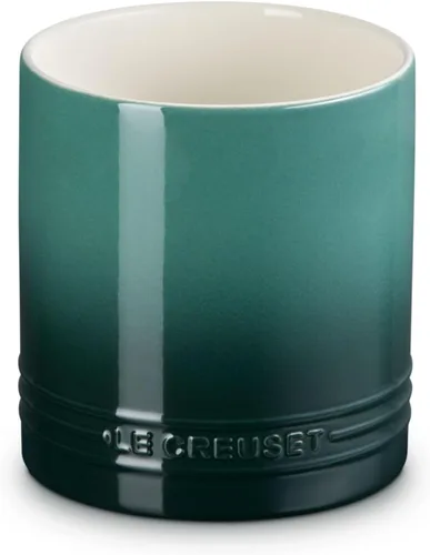 Vista 2 de Le Creuset Stoneware Signature Recipiente para Utensilios de Pared Recta, 1 cuarto de galón, Artichaut