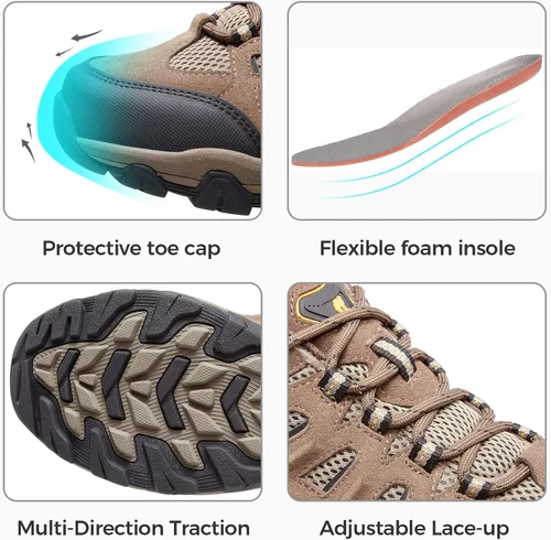 Vista 3 de CAMEL CRWON Zapatos de senderismo para hombre