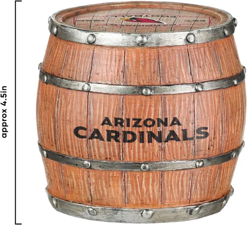 Vista 4 de FOCO NFL Team Logo 5-Pack Barrel Beverage Drink Coaster Set