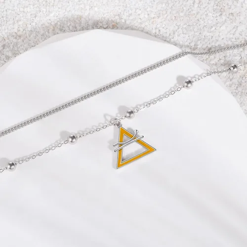 Vista 9 de CHIC & ARTSY Tobilleras de plata de ley S925 para mujer, pulsera de tobillo ajustable multicapa para playa, joyería de verano para mujer, de 10 a 11