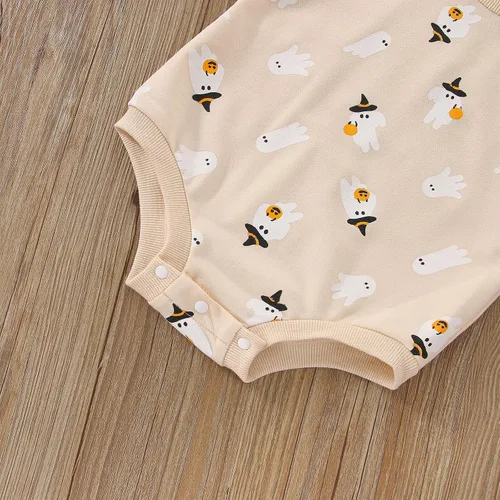 Vista 6 de FYBITBO Ropa de Halloween para bebé niña y niño, sudadera de manga larga, traje de otoño e invierno