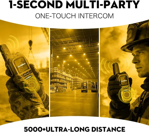 Vista 5 de Walkie Talkies de largo alcance global de alcance ilimitado 4G LTE PoC Radios bidireccionales (más de 5000 millas), resistentes e impermeables