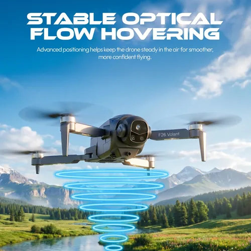 Vista 6 de Contixo F26 Volant Drone con controlador de pantalla de 4.3", FPV sin escobillas, 2 baterías Negro