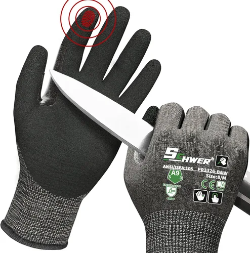Vista 16 de Guantes de trabajo de invierno Schwer FreezeGuard-X para hombres y mujeres, guantes resistentes a cortes ANSI A9 para protección extrema, guante
