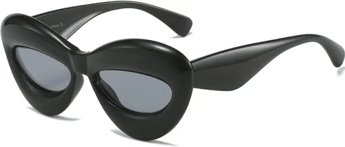 Vista 5 de EYLRIM Fashion Inflatable Cat Eye Sunglasses for Women Cute Funny Sexy Lip Designer Bubble Sun Glasses