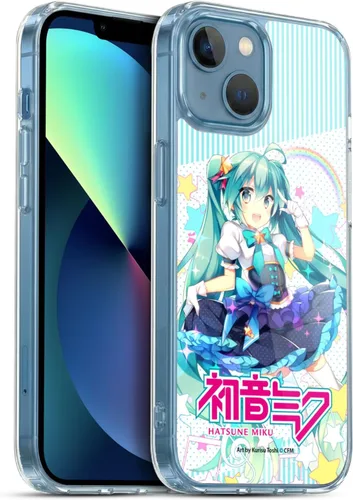 Vista 192 de Head Case Designs Licencia Oficial Hatsune Miku Gráficos Lindos Carcasa de Gel [Protección de Grado Militar] Compatible con Apple iPhone 7