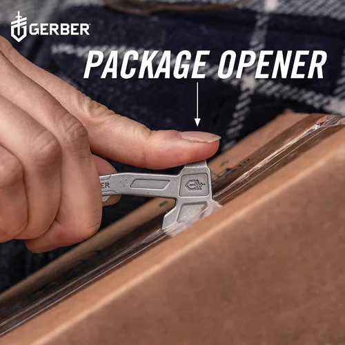 Vista 7 de Gerber Gear Llavero Hacha Multiherramienta 3 en 1, Se Engancha al Bolsillo o Llavero con Abrebotellas, Destornillador de Cabeza Plana, Abridor