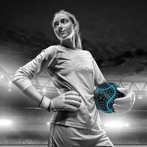 Vista 5 de Balón de fútbol Millenti tamaño 5 – Reverse Bend-It – Balón de fútbol con alta visibilidad, fácil de rastrear – Balones de fútbol oficial con unión