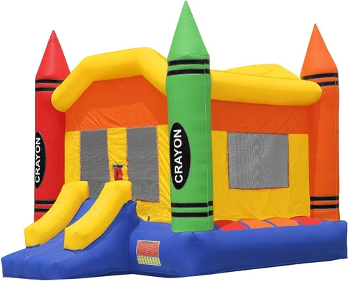 Vista 2 de Casa inflable de saltar de alta calidad creyón rebotante de grado comercial con soplador.