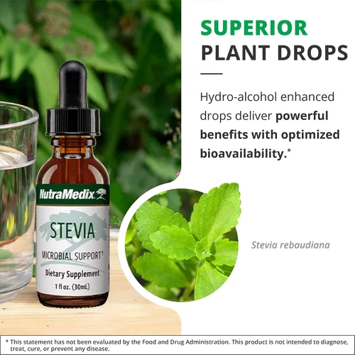 Vista 5 de Suplemento herbal de Stevia, 1 onza