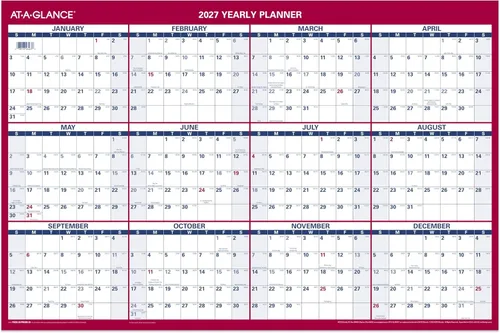 Vista 7 de AT-A-GLANCE Calendario borrable 2026, planificador de pared de borrado en seco, 12 x 16 pulgadas, pequeño, vertical-horizontal, reversible, compacto